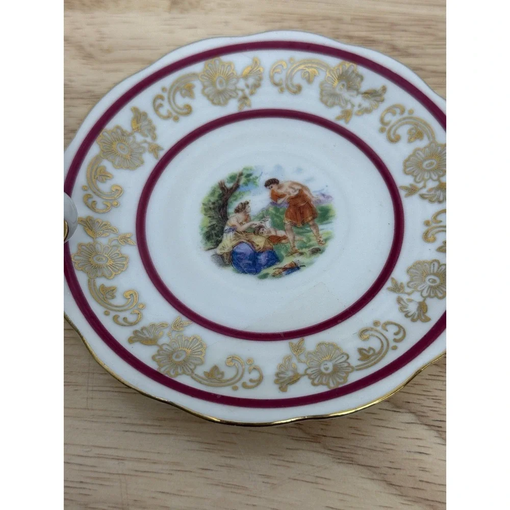 Vintage Tea Cup‎ & Saucer. Bavaria Germany Miniature Mitterteich #61